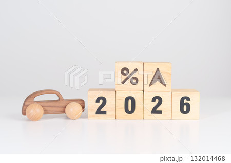2026 New Year with percentage change to UP and Down arrow with car model. Car loan, Interest rate, Insurance, Financial, vehicle Repair, Automobile Tax, mortgage and Maintenance 2026 New Year with percentage change to UP and Down arrow with car model. Car loan, Interest rate, Insurance, Financial, vehicle Repair, Automobile Tax, mortgage and Maintenance 132014468