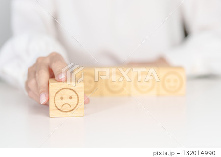 Woman show Unhappy Sad face block, Mental health Assessment, Psychology, Health Wellness, Feedback, Customer Review, Experience, Satisfaction Survey, Negative Thinking and World Mental Health day Woman show Unhappy Sad face block, Mental health Assessment, Psychology, Health Wellness, Feedback, Customer Review, Experience, Satisfaction Survey, Negative Thinking and World Mental Health day 132014990