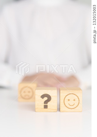 Good Emotion face with Question block, Mental health Assessment, Psychology, Health Wellness, Feedback, Customer Review, Experience, Satisfaction Survey, Opinion, Evaluation and World Mental Health Good Emotion face with Question block, Mental health Assessment, Psychology, Health Wellness, Feedback, Customer Review, Experience, Satisfaction Survey, Opinion, Evaluation and World Mental Health 132015003