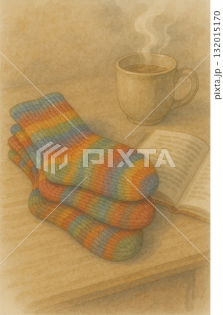 透明水彩 水彩画 ホットコーヒー 132015170