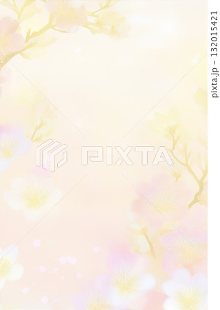 淡い和柄の背景素材 132015421