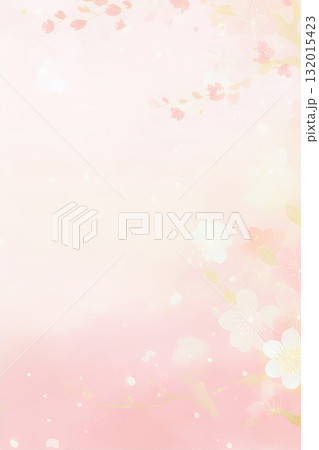 淡い和柄の背景素材 132015423