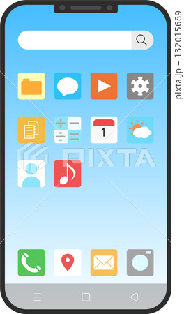 スマホ画面サンプル ホーム画面 スマホ画面サンプル ホーム画面 132015689