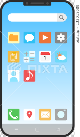 スマホ画面サンプル ホーム画面 スマホ画面サンプル ホーム画面 132015689