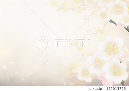 淡い和柄の背景素材 132015726