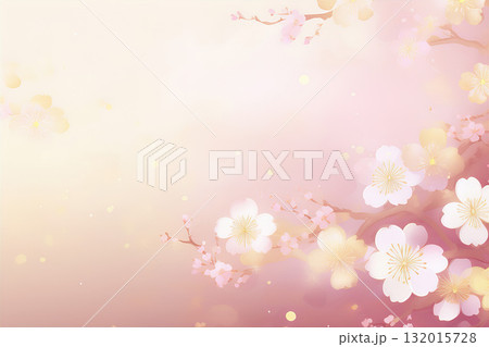 淡い和柄の背景素材 132015728