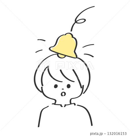 通知が来た女性のイラスト ベル ぶつかる 通知が来た女性のイラスト ベル ぶつかる 132016153