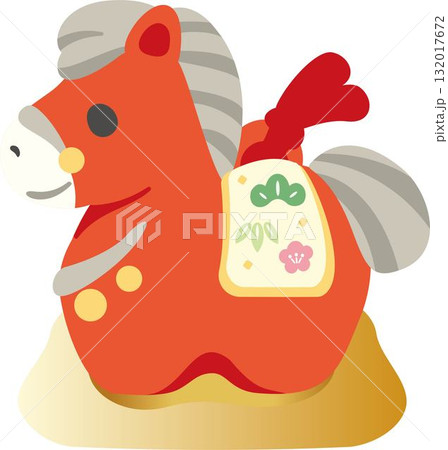 かわいい馬の土鈴イラスト (午年・縁起物・年賀状素材) かわいい馬の土鈴イラスト (午年・縁起物・年賀状素材) 132017672