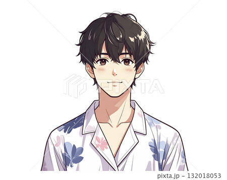 パジャマ姿の若いの男性 AI生成画像 パジャマ姿の若いの男性 AI生成画像 132018053