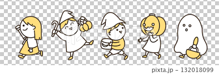 Halloween children's procession (color) 132018099