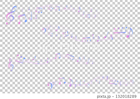 カラフルな遠近感のある楽譜のフレームイラスト 五線譜 背景イラスト 音符、休符、音楽記号のイラスト カラフルな遠近感のある楽譜のフレームイラスト 五線譜 背景イラスト 音符、休符、音楽記号のイラスト 132018289