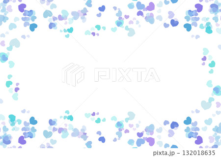 ハートの枠　ライン 132018635