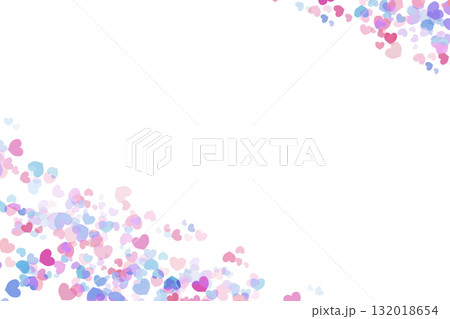 ハートの枠　ライン 132018654