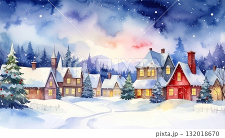 Christmas Village Snowfall Christmas Village Snowfall 132018670