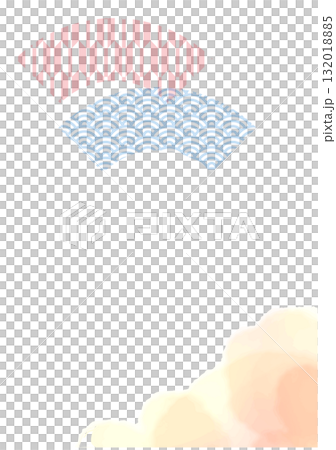 シンプルな年賀状用背景・文字なし 132018885