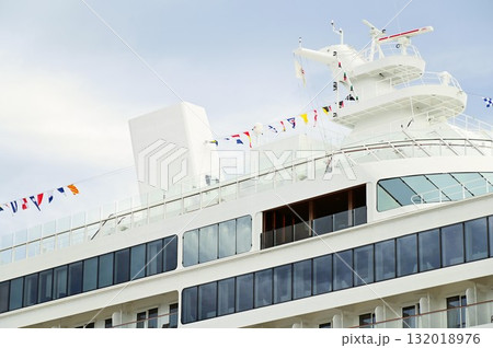 宮古港の朝 豪華客船飛鳥Ⅲ初寄港 132018976