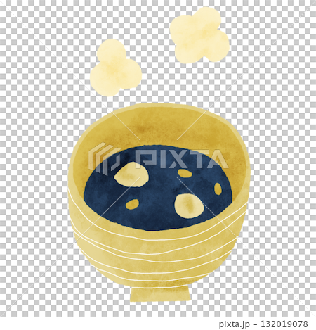 A series of handmade miso items in yellow and gray. 132019078