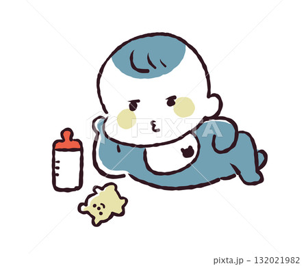 赤ちゃんのイラスト 132021982