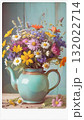 Rustic Flower Vase in Sunlit Garden.Turquoise watering can with wildflowers on grass, glowing in warm sunlight. Perfect for spring, nature, and romantic themes. Rustic Flower Vase in Sunlit Garden.Turquoise watering can with wildflowers on grass, glowing in warm sunlight. Perfect for spring, nature, and romantic themes. 132022714
