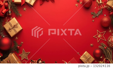 クリスマスのフレーム 132024116