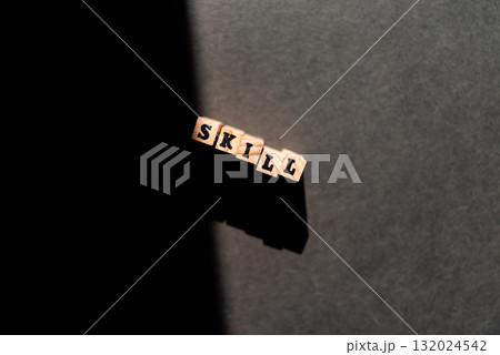 「SKILL」の順に並べたブロック 132024542