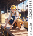 建設現場で働く作業員 132024568