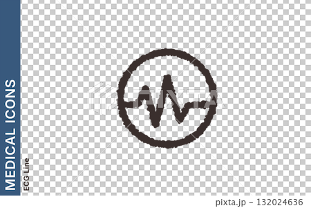 Electrocardiogram line simple medical icon Electrocardiogram line simple medical icon 132024636
