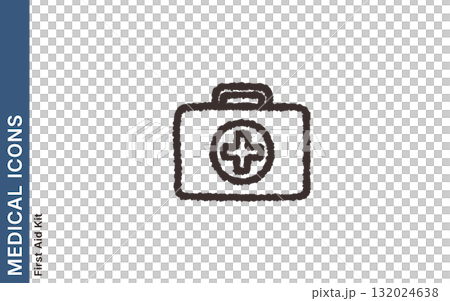 急救箱簡單醫療圖標 急救箱簡單醫療圖標 132024638