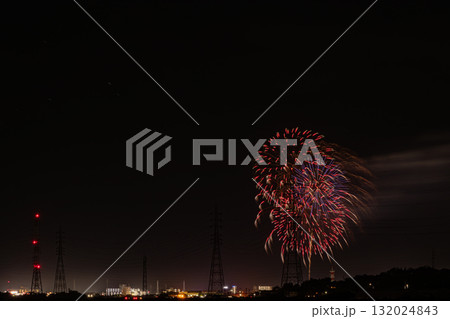 田原市の渥美半島花火大会の風景(愛知県) 132024843