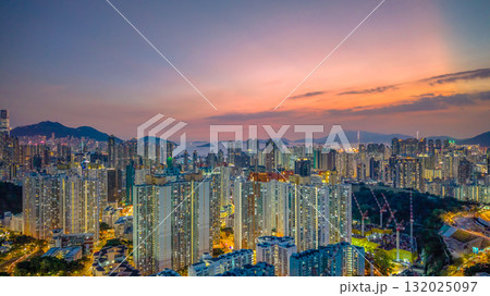 Oct 10 2025 Elegant Residences in Kowloon Tong at Night 132025097