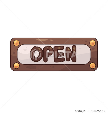 illustration of Open Sign illustration of Open Sign 132025437