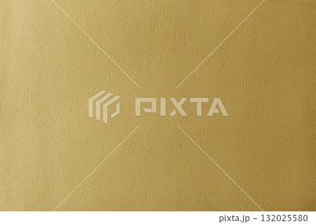 Texture of genuine leather, artificial leatherette yellow background 132025580