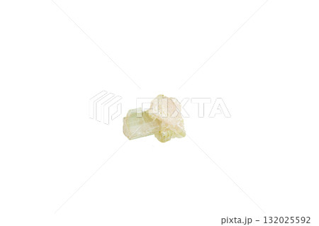 green tourmaline mineral stone macro on white background green tourmaline mineral stone macro on white background 132025592