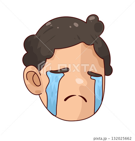illustration of Crying Face illustration of Crying Face 132025662