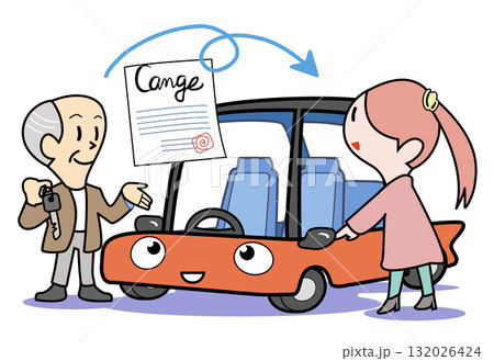 車の所有者変更-生前譲渡 132026424