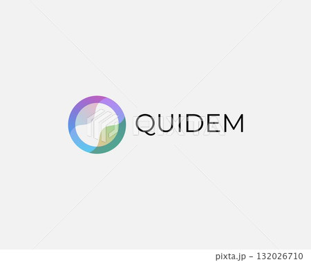 Abstract letter O logo design. Elegant vector monogram. Geometric fluid logotype. 132026710