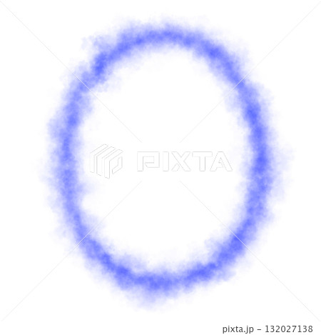 Blue smoky glowing oval shape with misty edges, frame on transparent background for mystical abstract or fantasy visuals Blue smoky glowing oval shape with misty edges, frame on transparent background for mystical abstract or fantasy visuals 132027138