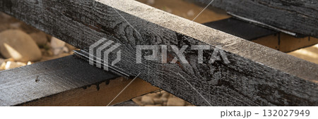 Waterproofing of wooden boards 132027949