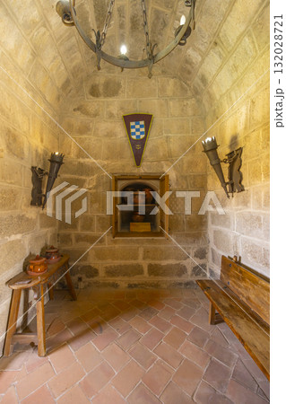 Oropesa Castle interior with medieval architecture and rustic details Oropesa Castle interior with medieval architecture and rustic details 132028721