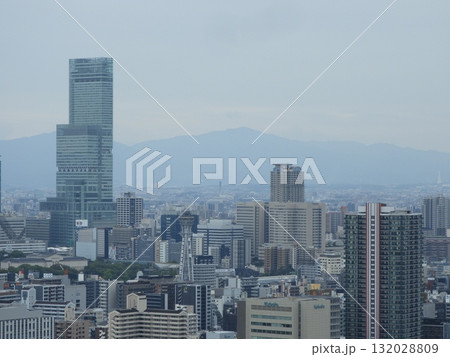 あべのハルカスと大阪市街の高層ビル群 あべのハルカスと大阪市街の高層ビル群 132028809
