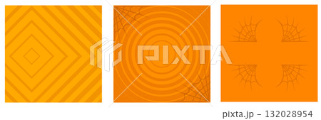 Orange Halloween geometric background collection. happy Halloween poster, social media post layout, quiz backdrop, square banner design template set Orange Halloween geometric background collection. happy Halloween poster, social media post layout, quiz backdrop, square banner design template set 132028954