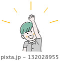 挙手する男の子 132028955