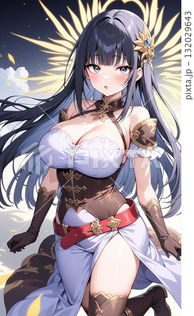 着物の女の子 132029643