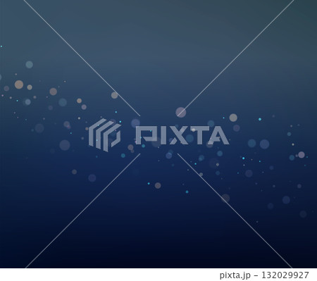 Dark Blue Bokeh Wave Vector Background for Tech and Winter Design 132029927