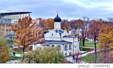 The Russian Orthodox Church in Zaryadye Park, Moscow. 132030342