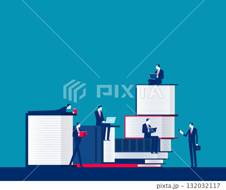 Book. Business people reading a book 132032117