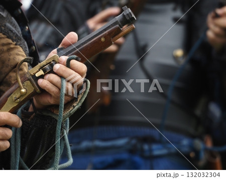 火縄銃と武将 132032304