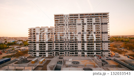 View to the new block of flats buildings and its surroundings. View to the new block of flats buildings and its surroundings. 132033543