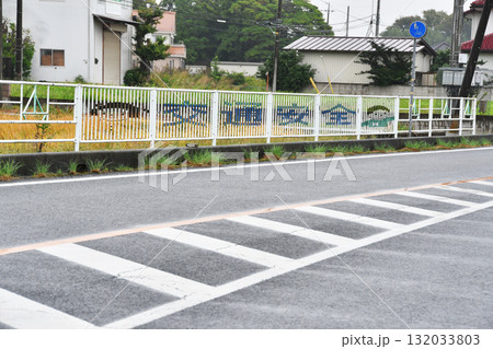 道路脇柵の交通安全_01 道路脇柵の交通安全_01 132033803