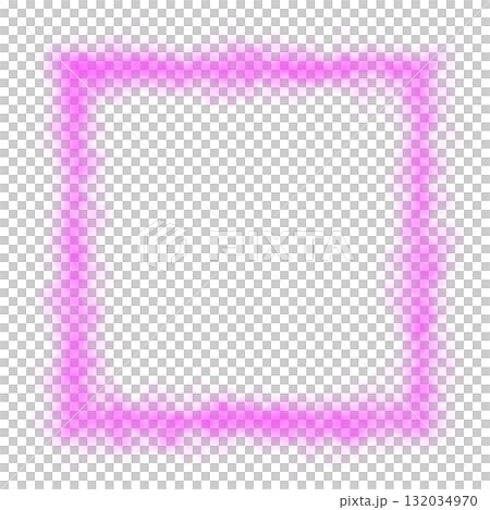 Pink glowing smoky square frame with transparent background for mystical, magical or sci fi themed digital illustrations Pink glowing smoky square frame with transparent background for mystical, magical or sci fi themed digital illustrations 132034970